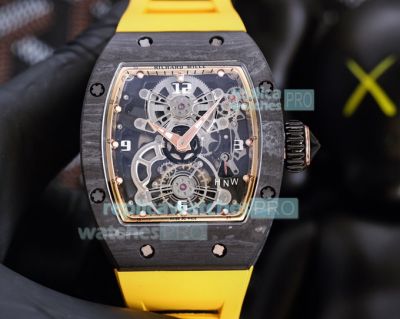 Swiss Replica Richard Mille RM17-01 Automatic Skeleton Watch Carbon Fiber